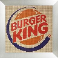 Burger King Logo Zauberwürfel Mosaic