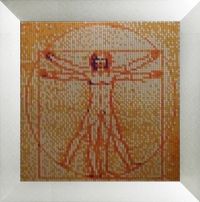 Da Vinci Vitruvianischer Mensch Mosaic