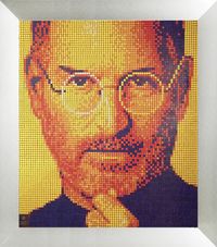 Steve Jobs Rubik Cube Art Mosaik
